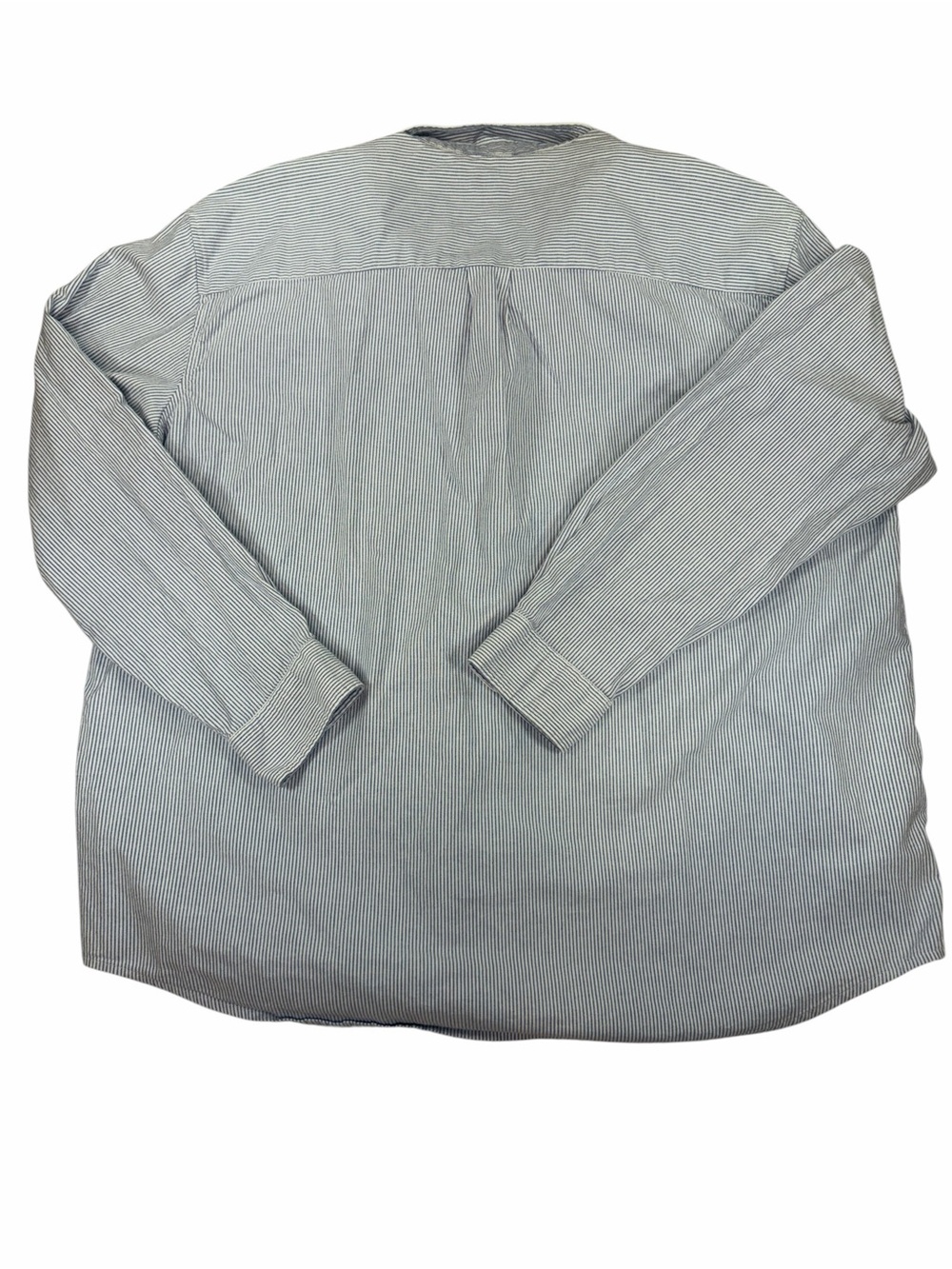The Foundry Supply Co. Men's Light Blue Pinstripe Button-Down Shirt - Picture 4 of 5